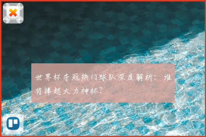 世界杯夺冠热门球队深度解析：谁将捧起大力神杯？